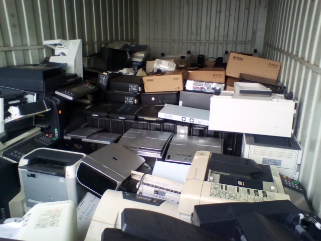 The image below is a recent container-load of e-waste collected on Thursday Island, north of the mainland of Cape York Peninsula. The e-waste travels on a barge to the mainland, and is then transported by road to Cairns to be responsibly recycled.